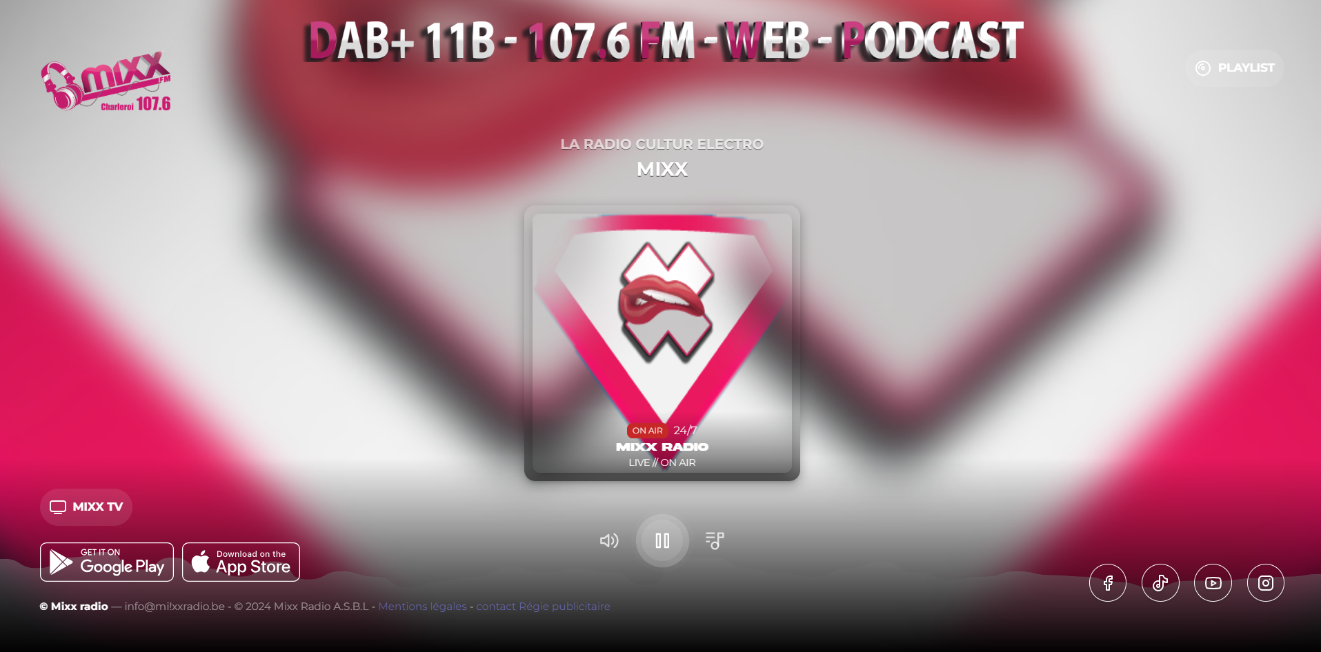 Logo Mixx FM Charleroi